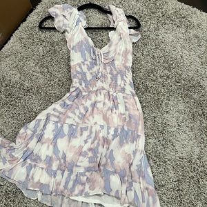 Olivaceous purple and pink dress! Worn once and in great condition!